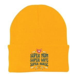 Super Mom Super Wife Super Nurse Gift Knit Cap Winter Beanie