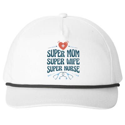 Super Mom Super Wife Super Nurse Gift Snapback Five-Panel Rope Hat