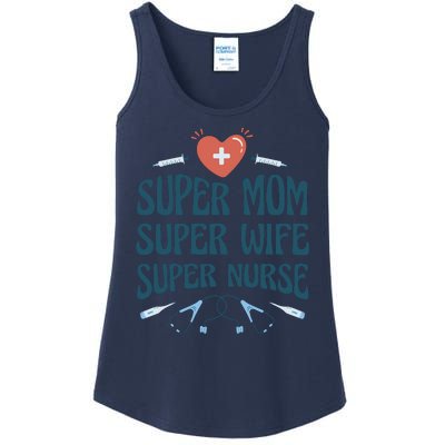 Super Mom Super Wife Super Nurse Gift Ladies Essential Tank