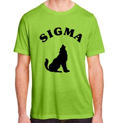 Sigma Male Simple Sigma Lone Wolf Lover Gift Adult ChromaSoft Performance T-Shirt