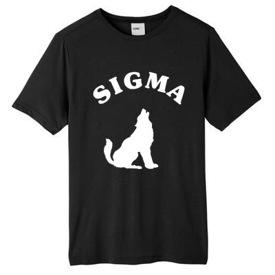 Sigma Male Simple Sigma Lone Wolf Lover Gift Tall Fusion ChromaSoft Performance T-Shirt