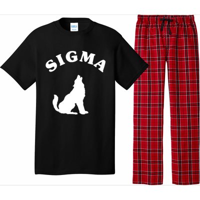 Sigma Male Simple Sigma Lone Wolf Lover Gift Pajama Set