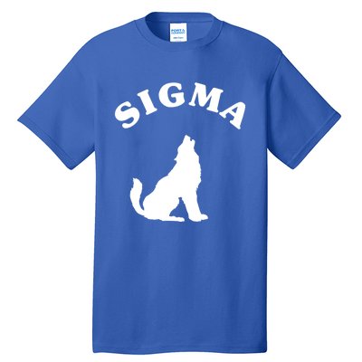 Sigma Male Simple Sigma Lone Wolf Lover Gift Tall T-Shirt