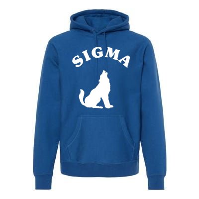 Sigma Male Simple Sigma Lone Wolf Lover Gift Premium Hoodie