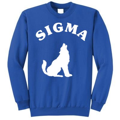 Sigma Male Simple Sigma Lone Wolf Lover Gift Tall Sweatshirt