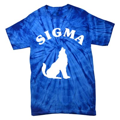 Sigma Male Simple Sigma Lone Wolf Lover Gift Tie-Dye T-Shirt