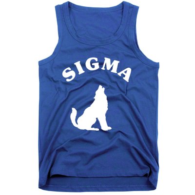 Sigma Male Simple Sigma Lone Wolf Lover Gift Tank Top