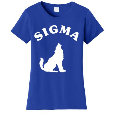 Sigma Male Simple Sigma Lone Wolf Lover Gift Women's T-Shirt