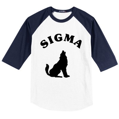 Sigma Male Simple Sigma Lone Wolf Lover Gift Baseball Sleeve Shirt