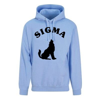 Sigma Male Simple Sigma Lone Wolf Lover Gift Unisex Surf Hoodie