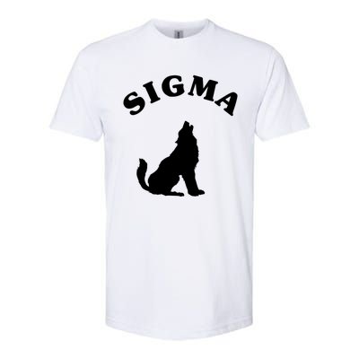 Sigma Male Simple Sigma Lone Wolf Lover Gift Softstyle CVC T-Shirt