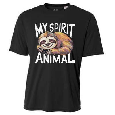 Sloth My Spirit Animal Cooling Performance Crew T-Shirt