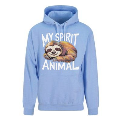 Sloth My Spirit Animal Unisex Surf Hoodie