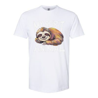 Sloth My Spirit Animal Softstyle® CVC T-Shirt