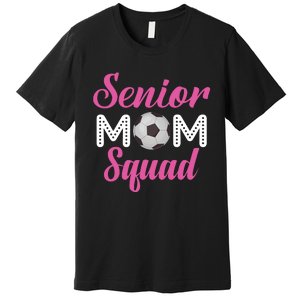 Senior Mom Squad Football Graphic Premium T-Shirt