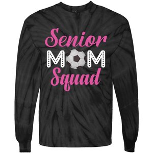 Senior Mom Squad Football Graphic Tie-Dye Long Sleeve Shirt