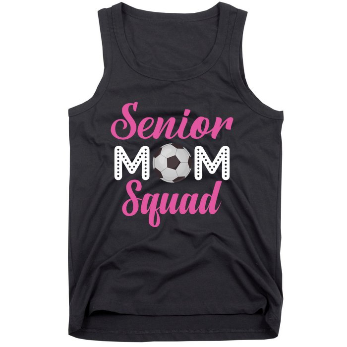 Senior Mom Squad Football Graphic Tank Top