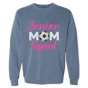 Senior Mom Squad Football Graphic Garment-Dyed Sweatshirt