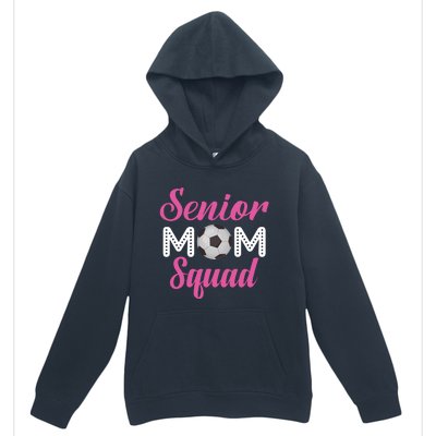 Senior Mom Squad Football Graphic Urban Pullover Hoodie