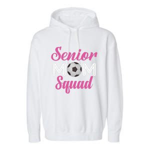 Senior Mom Squad Football Graphic Garment-Dyed Fleece Hoodie