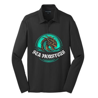 Sea Monsters Soccer Silk Touch Performance Long Sleeve Polo