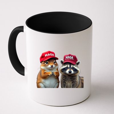 Social Media Star Peanut Squirrel And Fred Raccoon Maga Mug