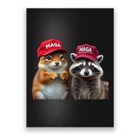 Social Media Star Peanut Squirrel And Fred Raccoon Maga Poster