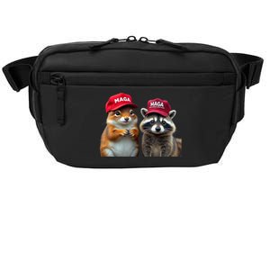 Social Media Star Peanut Squirrel And Fred Raccoon Maga Crossbody Pack