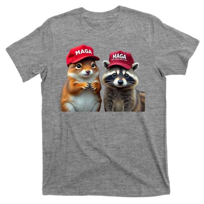 Social Media Star Peanut Squirrel And Fred Raccoon Maga T-Shirt