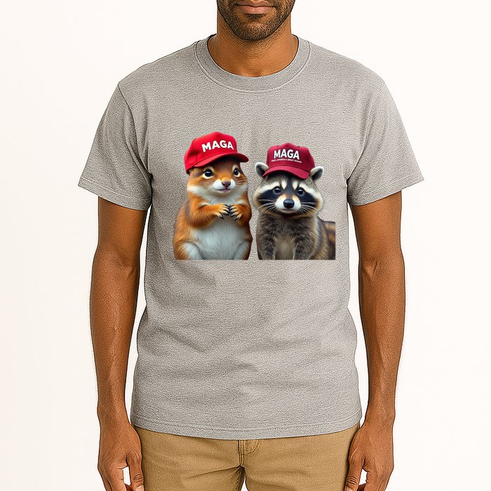 Social Media Star Peanut Squirrel And Fred Raccoon Maga Tall T-Shirt