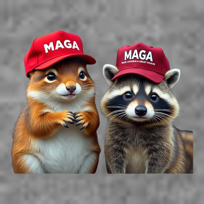 Social Media Star Peanut Squirrel And Fred Raccoon Maga Tall T-Shirt