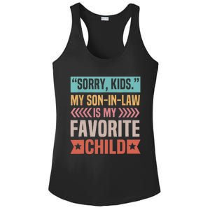 Sorry My Son In Law Is My Favorite Child Mothers Day Ladies PosiCharge Competitor Racerback Tank