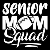 Senior Mom Squad Football Class Of 2025 Graduation Gift Flatbill Hat