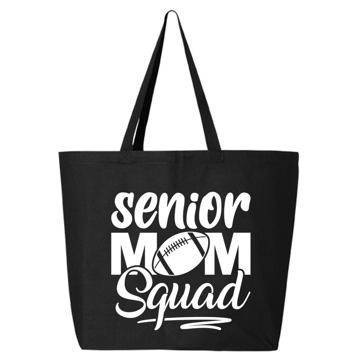 Senior Mom Squad Football Class Of 2025 Graduation Gift 25L Jumbo Tote