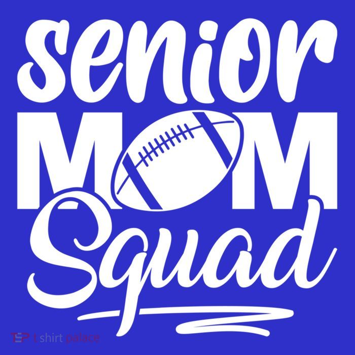 Senior Mom Squad Football Class Of 2025 Graduation Gift T-Shirt
