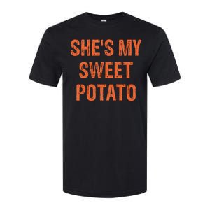 SheS My Sweet Potato I Yam Funny Set Couples Thanksgiving Softstyle CVC T-Shirt