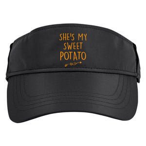 SheS My Sweet Potato I Yam Set Couples Thanksgiving Adult Drive Performance Visor