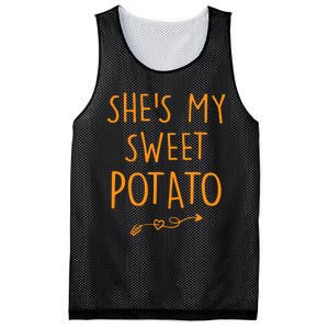 SheS My Sweet Potato I Yam Set Couples Thanksgiving Mesh Reversible Basketball Jersey Tank