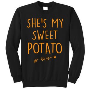 SheS My Sweet Potato I Yam Set Couples Thanksgiving Tall Sweatshirt