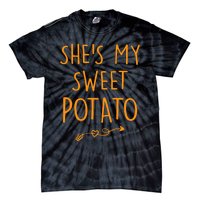 SheS My Sweet Potato I Yam Set Couples Thanksgiving Tie-Dye T-Shirt