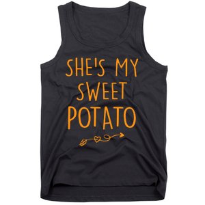 SheS My Sweet Potato I Yam Set Couples Thanksgiving Tank Top