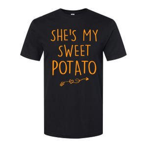 SheS My Sweet Potato I Yam Set Couples Thanksgiving Softstyle CVC T-Shirt