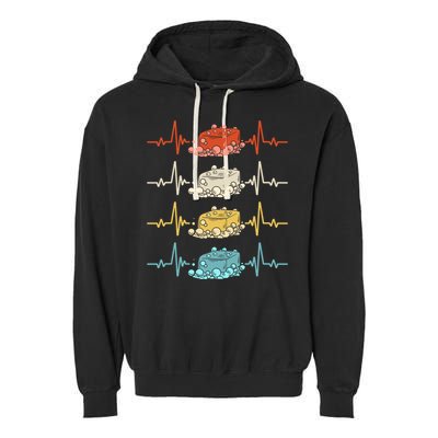 Soap Making Soap Maker Heartbeat Gift Garment-Dyed Fleece Hoodie
