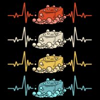 Soap Making Soap Maker Heartbeat Gift Cooling Performance Crew T-Shirt
