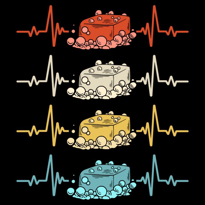 Soap Making Soap Maker Heartbeat Gift Cooling Performance Crew T-Shirt