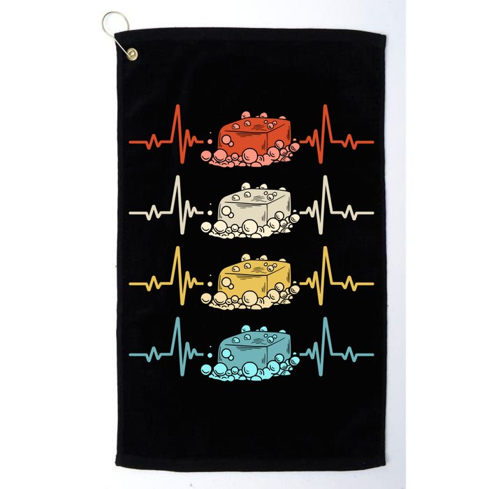 Soap Making Soap Maker Heartbeat Gift Golf Towel