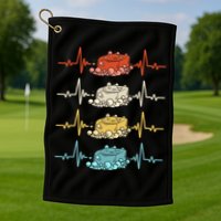 Soap Making Soap Maker Heartbeat Gift Golf Towel