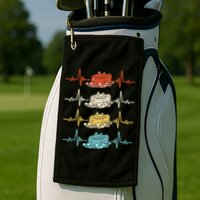 Soap Making Soap Maker Heartbeat Gift Golf Towel