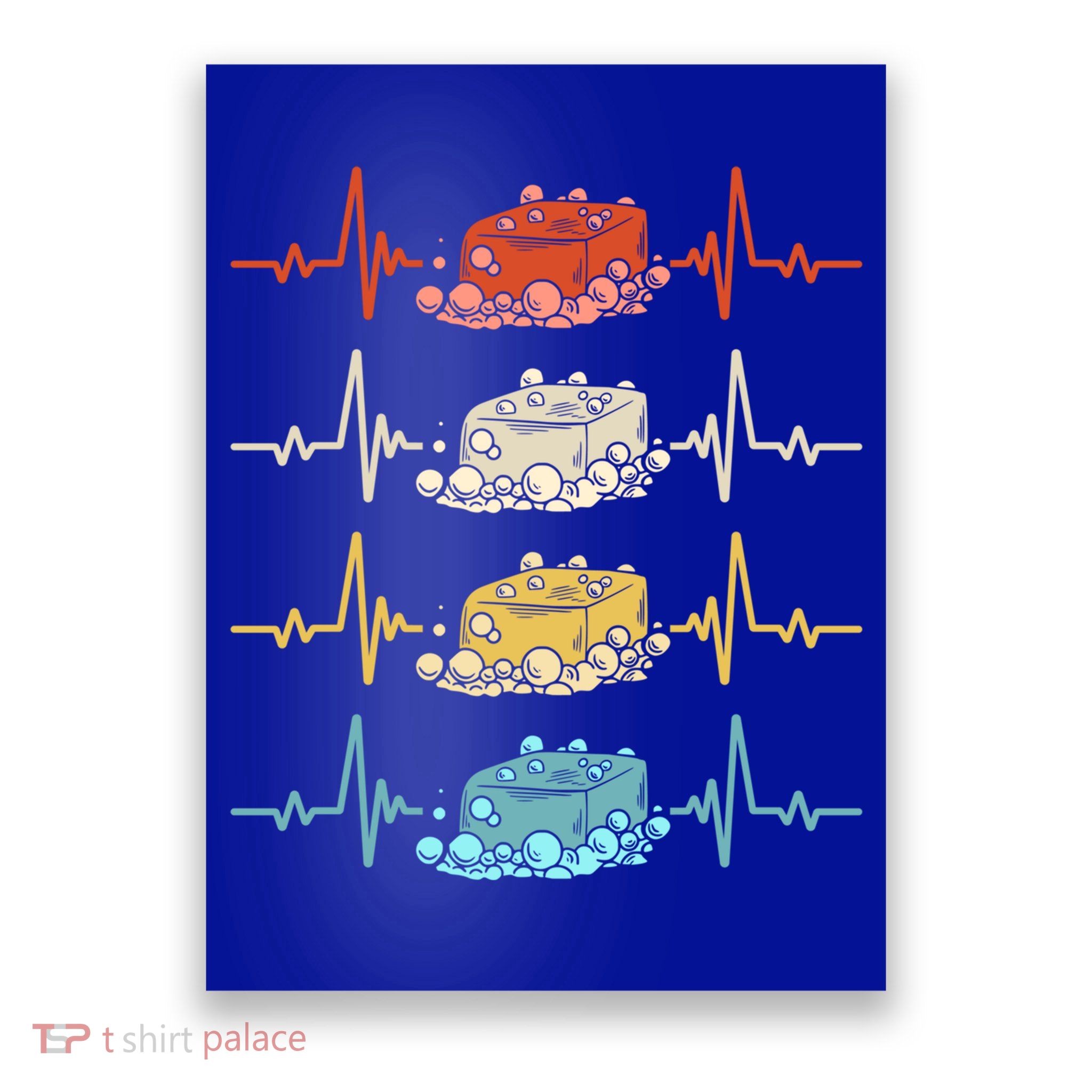 Soap Making Soap Maker Heartbeat Gift Poster