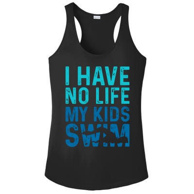 Swim Mom Swim Dad Funny Gift Funny Swimming Swimmers Funny Gift Ladies PosiCharge Competitor Racerback Tank